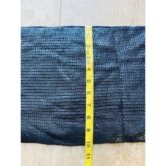 $40 INC International Concepts Blue Liquid Shine Infinity Scarf Wrap Cowl NEW - Picture 4 of 7